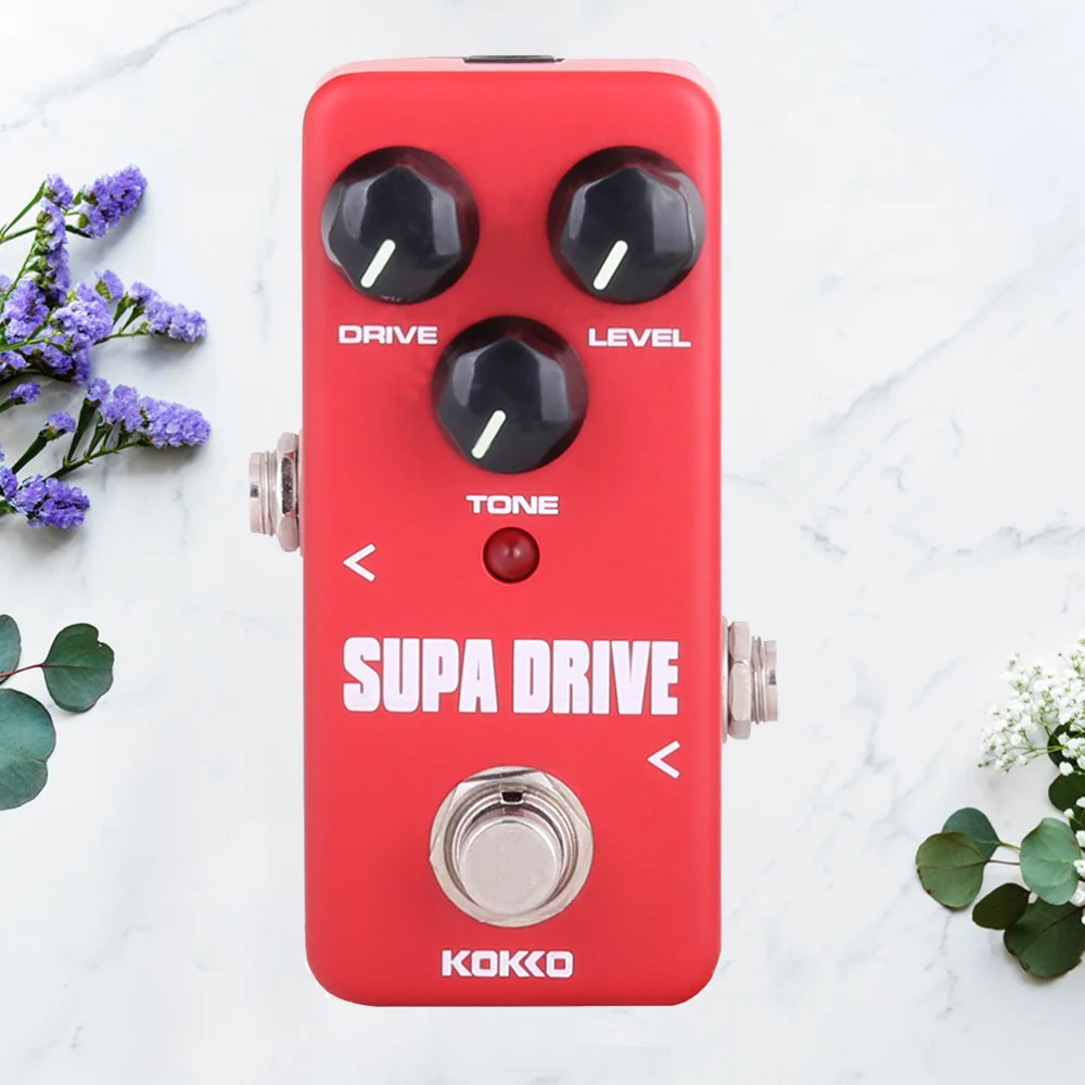 

Electric Bass Guitar Effects Pedal Supa Drive Mini Ture Bypass Guitarra Effect Overdrive Booster Overload Guitar Part Accessory