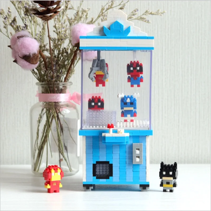 HC 9064 игровая площадка герой зажим кукла машина Ловец 3D модель DIY Мини Алмазные