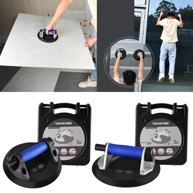 

Vacuum Suction Cup with Handle Heavy Duty Vacuum Lifter for Granite & Glass Lifting