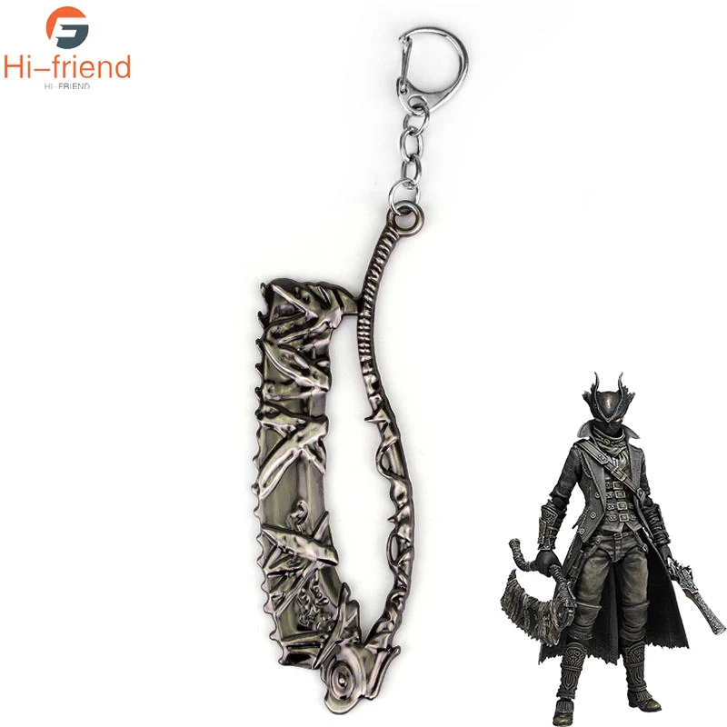 Новинка игра Bloodborne ограниченная серия металлический брелок для ключей PS4 игровой