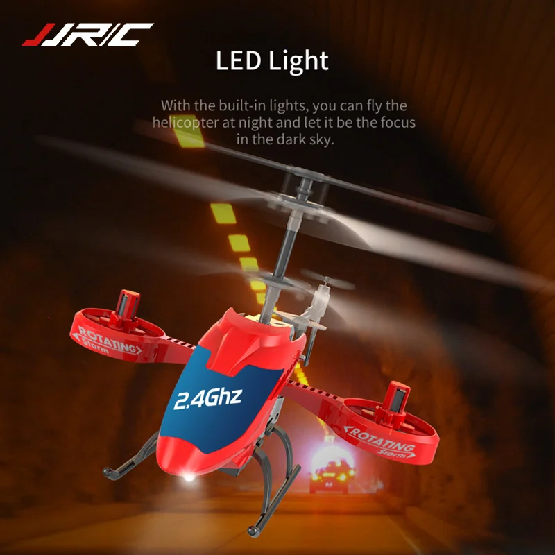 Радиоуправляемый вертолет JJRC 2 4G 4CH светодиодный светильник кой с удержанием
