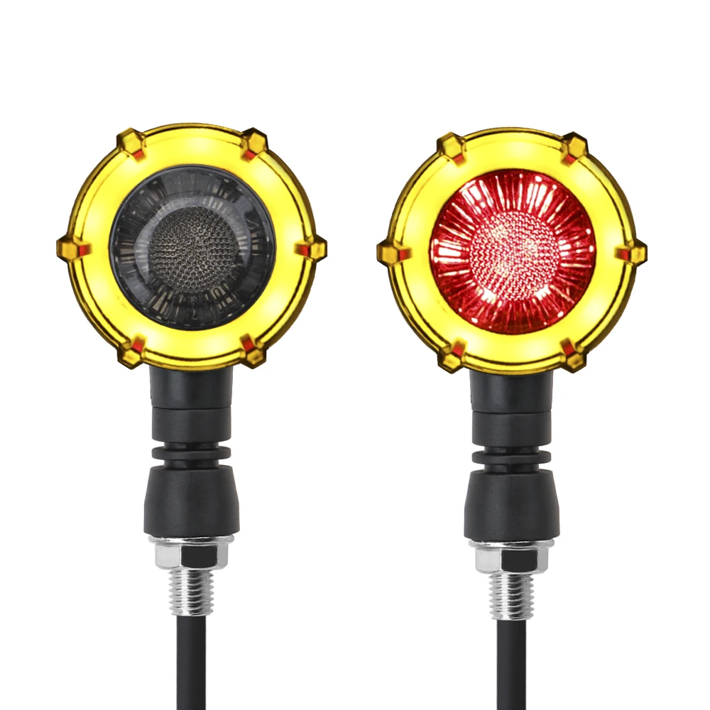 

LED Flashers A Pair Daytime Running Light Universal Signal Lamp Motorcycle Turn Signal Warning Lights
