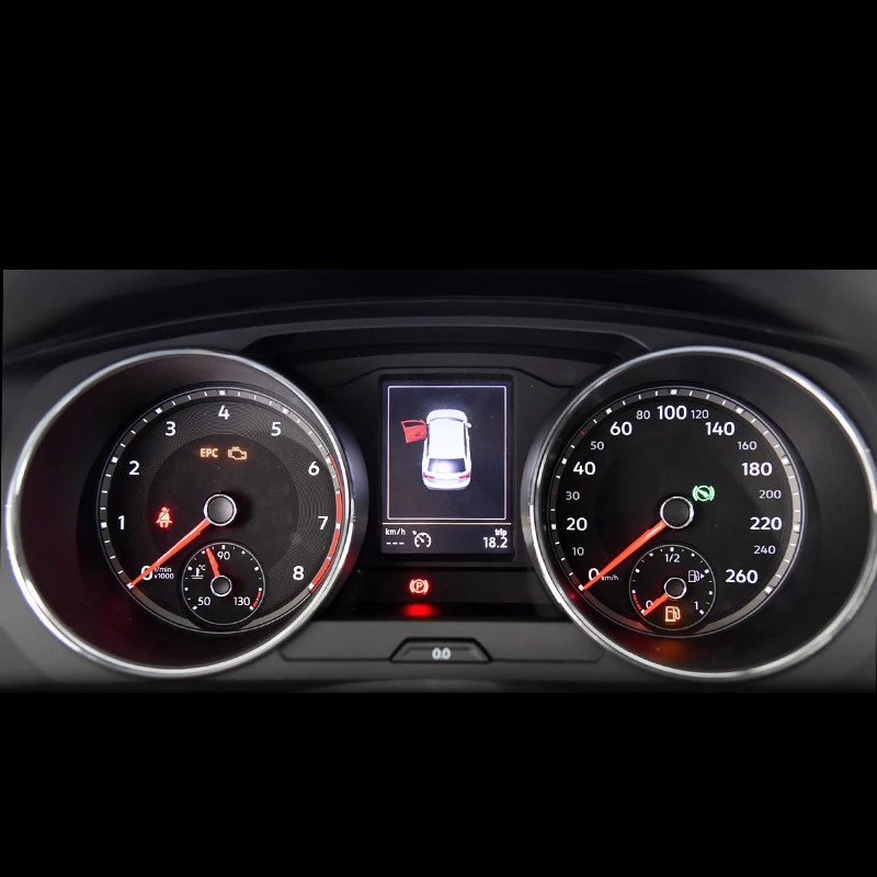 Lsrtw2017 ТПУ приборной панели автомобиля защитная пленка для volkswagen tiguan vw sharan beetle jetta mk6 sagitar Atlas Teramont - Название цвета: 2017-2019 tiguan
