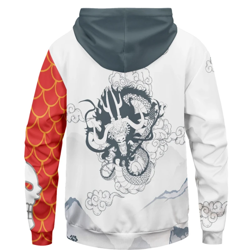 

Anime ONE PIECE Kaido Cosplay Costumes Sweatshirt 3D Hoodie Jacket Coat Pullover
