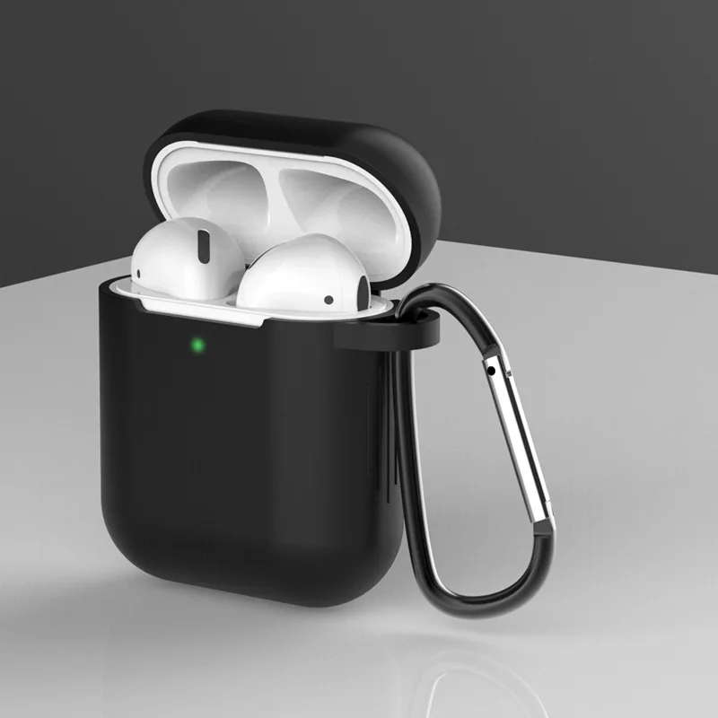 Силиконовый чехол для наушников AirPods 1 2 мягкий Универсальный защитный Air Pods