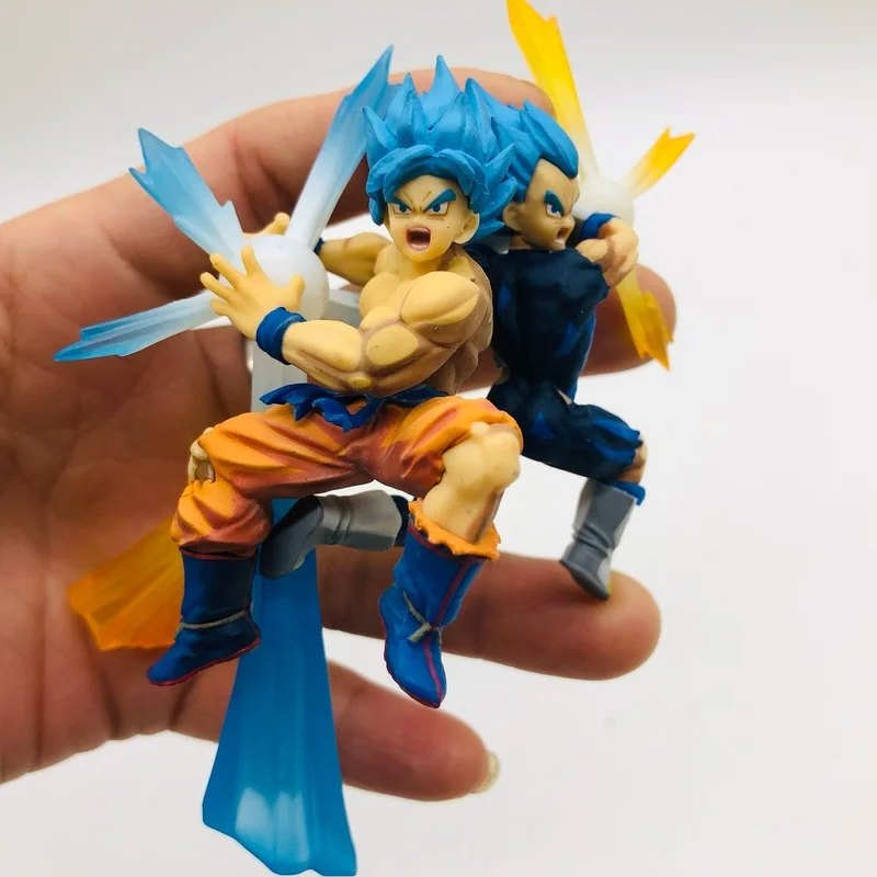 

Genuine Dragon Ball Super Z Son Goku Vegeta Battle Posture Action Figure Collections Model Toy