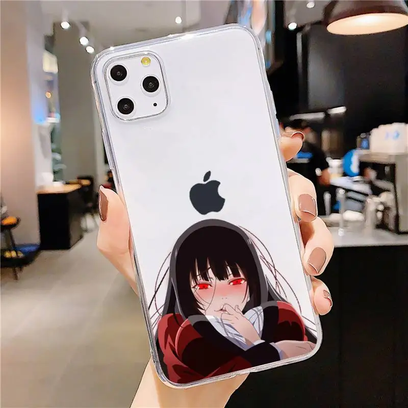 

Crazy Excitement Manga Kakegurui Phone Case Transparent soft For iphone 5 5s 5c se 6 6s 7 8 11 12 plus mini x xs xr pro max