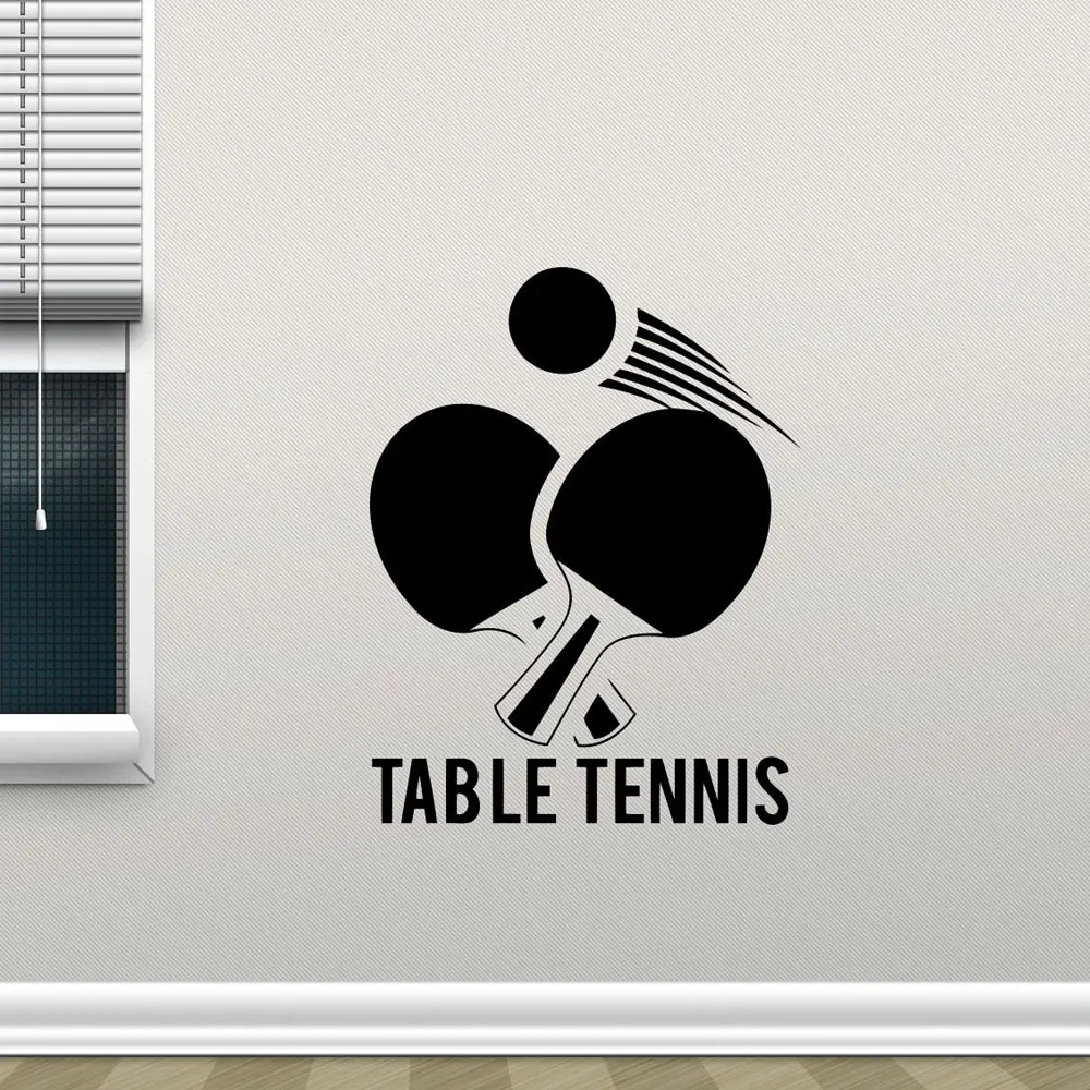 Настольный теннис стикер на стену пинг понг Спортивная виниловая наклейка