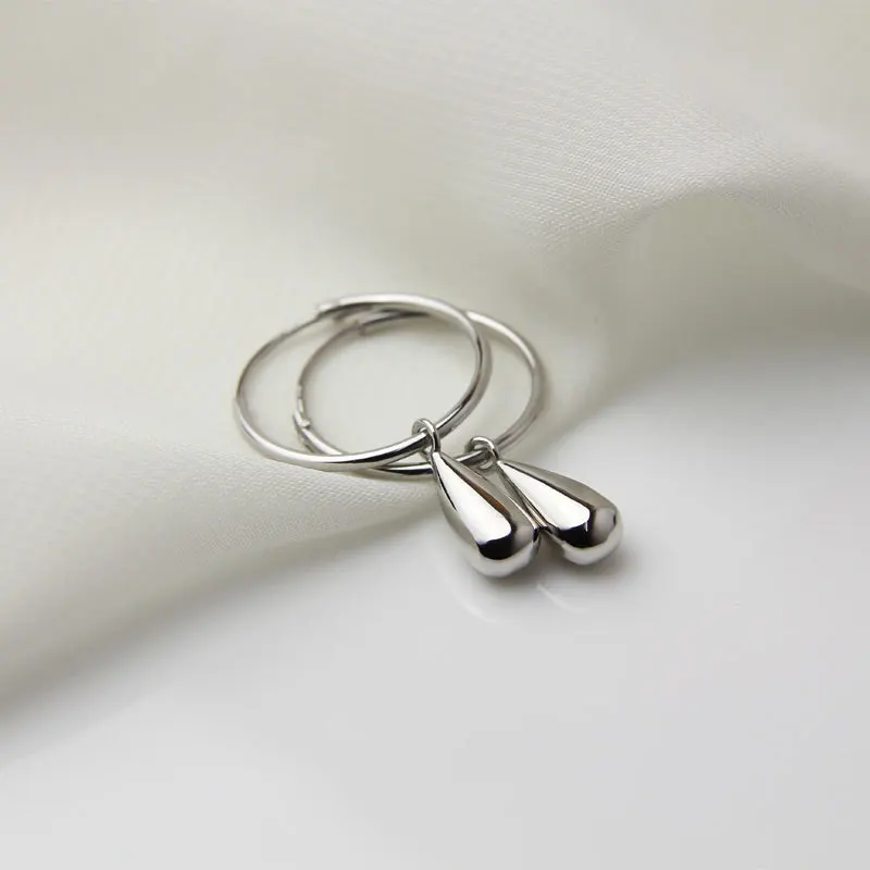 

Серьги из стерлингового серебра S925 с геометрическим рисунком, серьги в форме круга, модные серьги в простом стиле