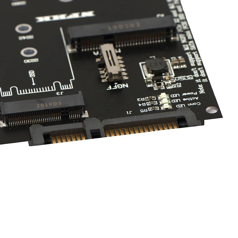 Адаптер M.2 NGFF MSATA SSD на 2 5 дюйма SATA 3 0 карта преобразователя в 1 для ПК ноутбуков