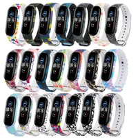for xiaomi band 5 strap intelligent for mi band5 bracelet 5 wrist strap printed camouflage replacement beltfor mi band 34 tsrap