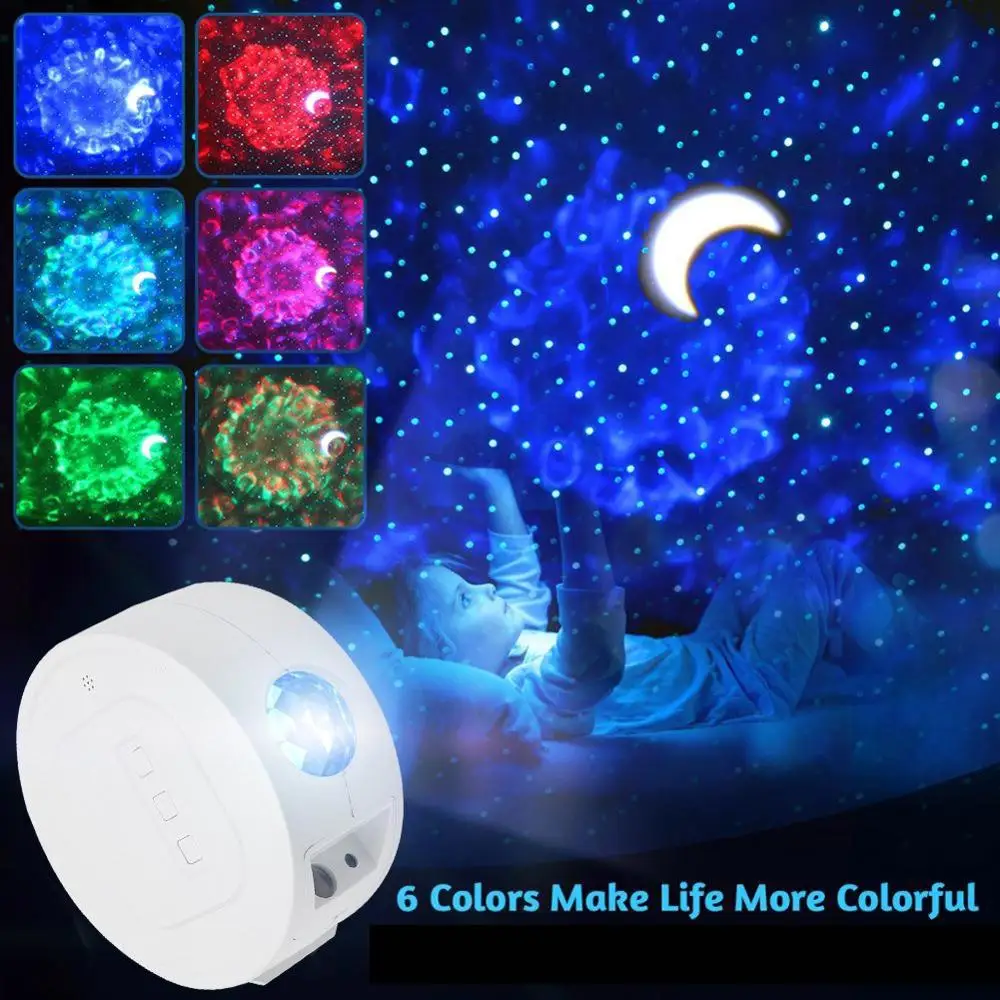 

Starry Sky Projector Night Light 360 Degree Rotation Light Lamp Bedroom Decor Night Lighting Christmas Giftfor Kids