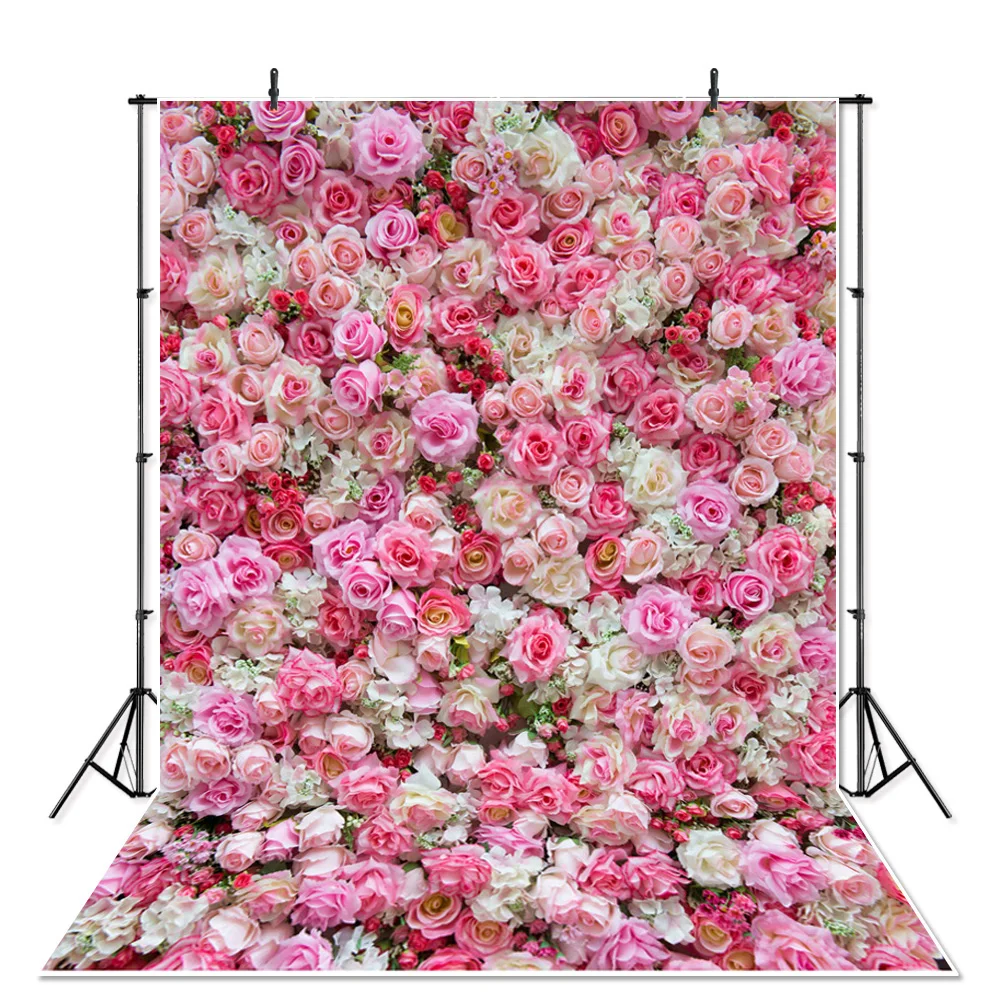 

NeoBack Vinyl Valentines Party Rose Floral Wall Wedding Decoration Board Photo Backdrop Enchanted Studio Photography Backgrounds