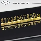 10 комплектов металлические стеллажи Регулируемый цена стенд цена Дисплей евро фунта цена кубики с цифрами в сборе этикетки блоки цена магазина по доступной цене