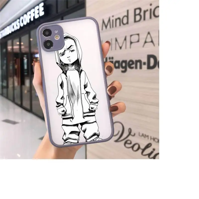 

The Boondocks design pattern luxury Phone Cases coque matte transparent For iphone 7 8 11 12 plus mini x xs xr pro max cover