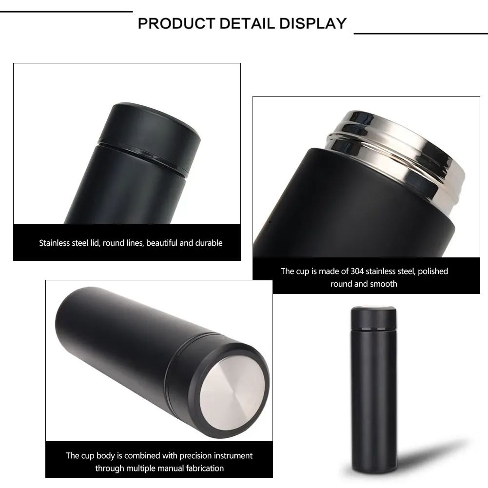 

500ml Stainless Steel Double Wall Heat Preservation Cup Vacuum Bottle Coffee Cup Travel Drink Bottle Home Outdoor