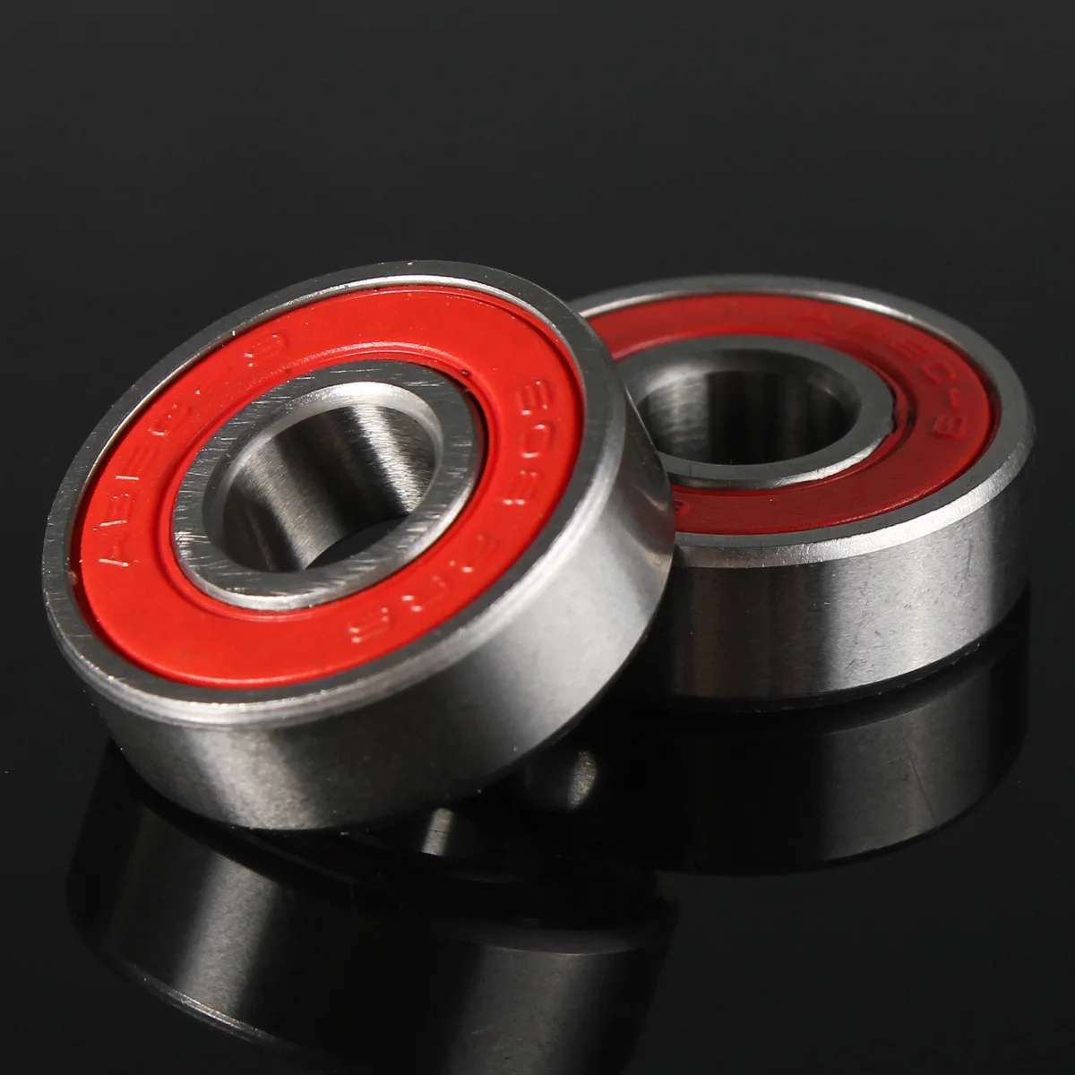 10x ABEC-9 608 2RS Inline Roller Skate Wheel Bearing | Red Sealed | 8x22x7mm Shaft Bearing | Anti-rust Skateboard Wheel Miniature Tool image 2