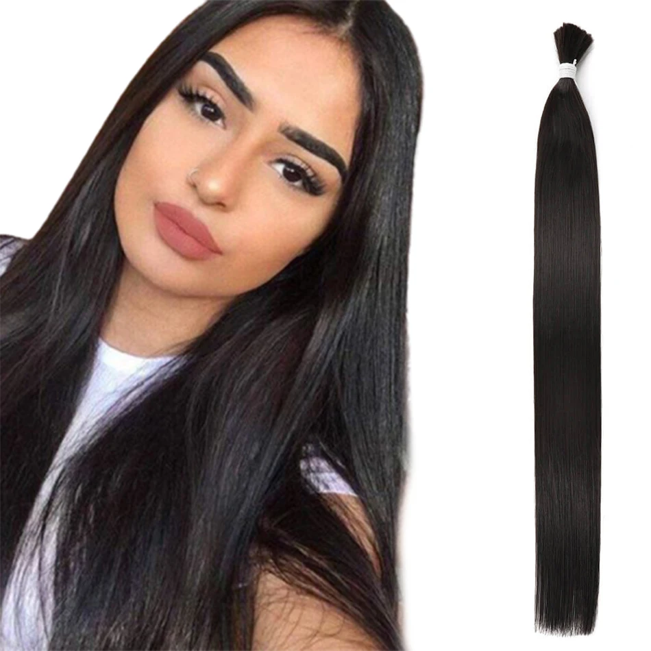 

Braiding Hair Bulk Synthetic Hair Bulk Bundles Extensions 100G Natural Black Blonde High Temperature Synthetic Hair Extensions