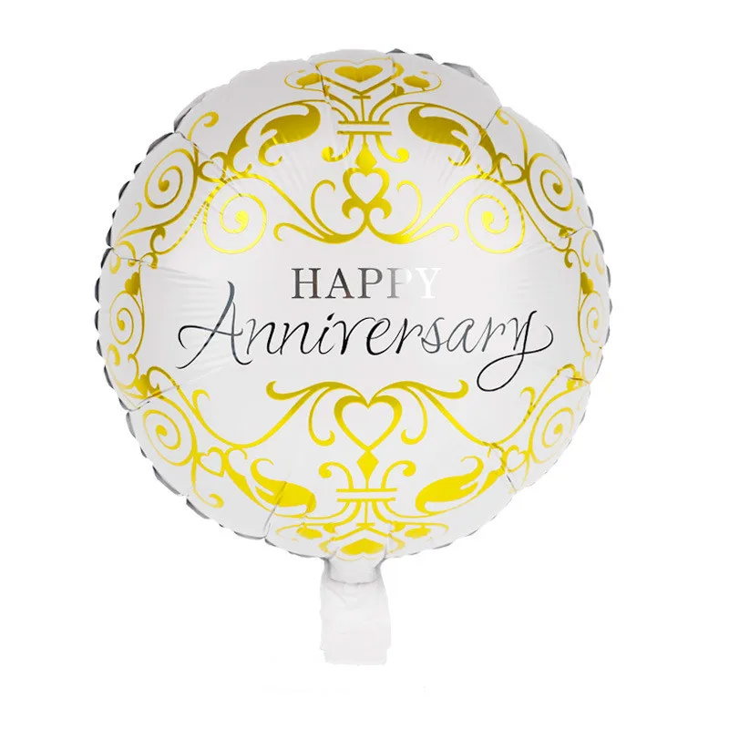 

18inch Anniversaire Round Foil Balloons Wedding Ballons Decoration Kids Helium Air Ball Toys Happy Birthday Gifts Party Supplies