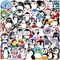 cartoon cute kawayi animal penguin aesthetic sticker suitcase notebook bicycle school office stationery decoration supplies