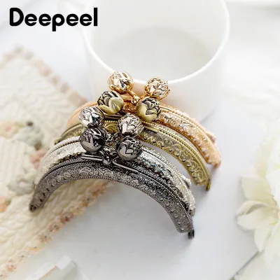 1/2/5 шт. Deepeel 8 5 см кошелек с металлическим каркасом кронштейны для шитья розовой
