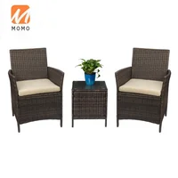 Wicker Furniture Wholesale Use Tables Chairs Set Rattan Cushions High Back Outdoor Patio Tea Table And Chair