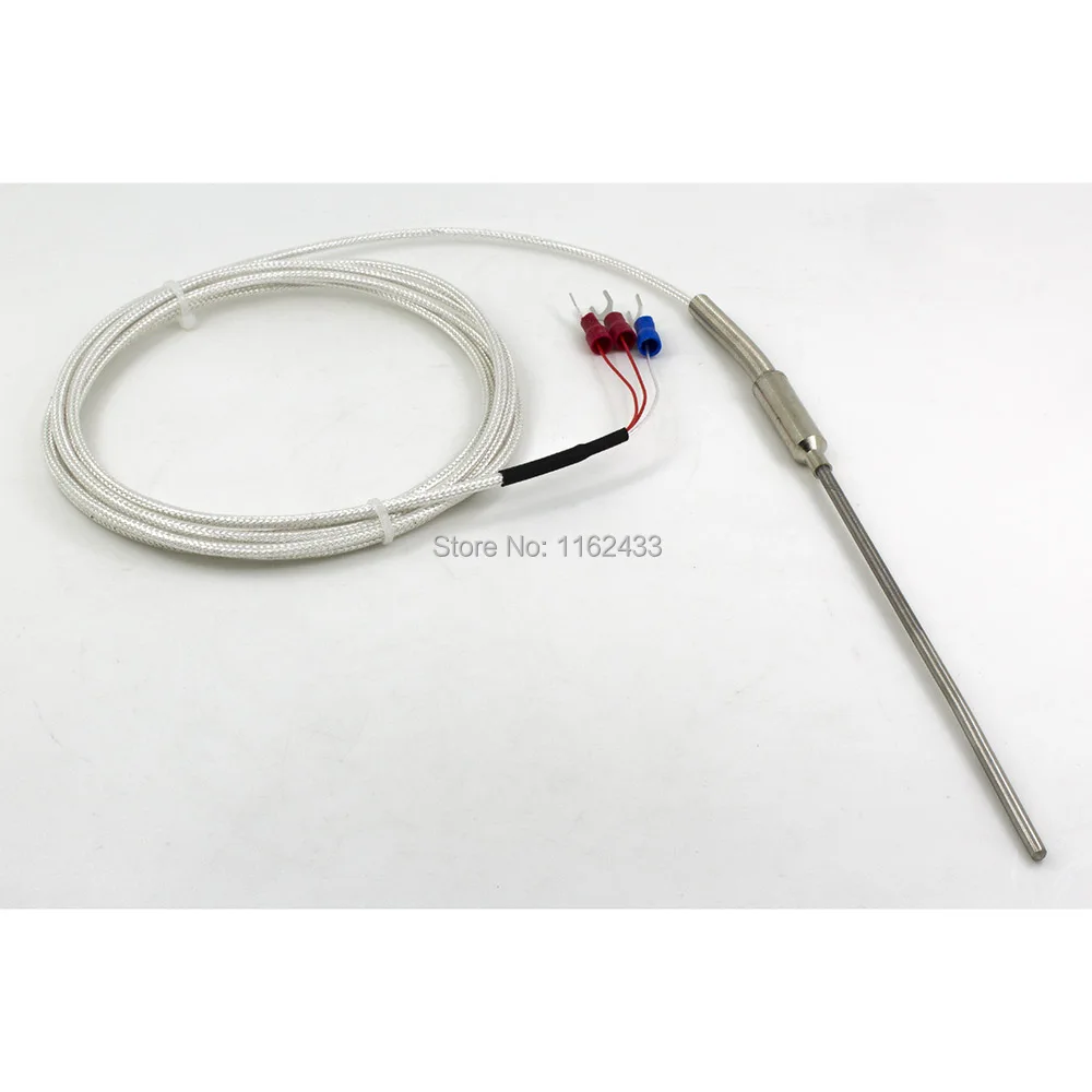 FTARP08 PT100 Тип 2 м PTFE посеребренный медный кабель 100 мм 316L нержавеющая сталь гибкий