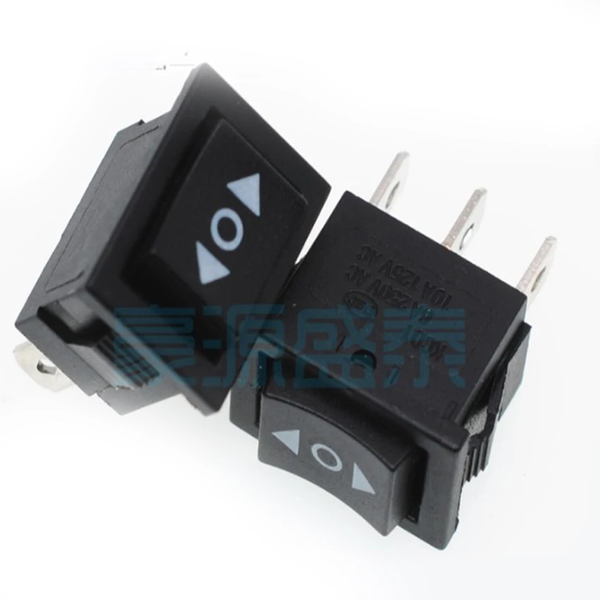 10 шт./лот SPDT кулисный переключатель лодки 3Pin 3 позиционный 21*15 мм ВКЛ ВЫКЛ 6A