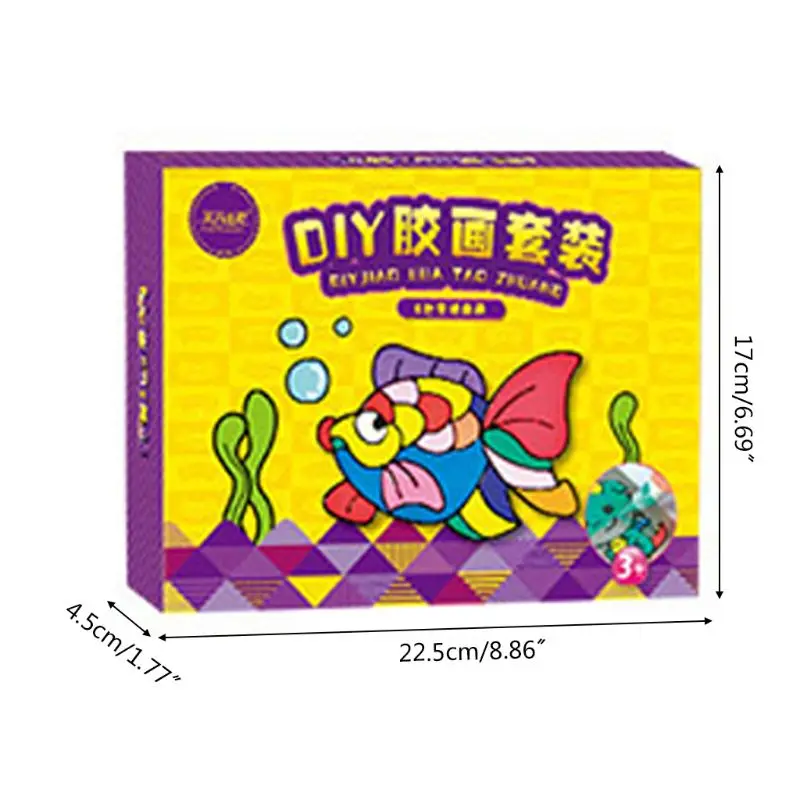 Kids DIY Drawing Toys Cartoon Glue Tempera Painting for Kindergarten Educational Art Craft Wholesale | Игрушки и хобби