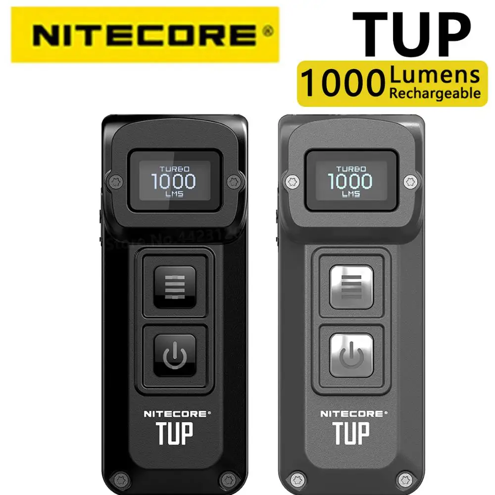 NITECORE TUP USB Перезаряжаемый мини фонарик CREE XP L HD V6 max 1000 LM Луч расстояние 180 м