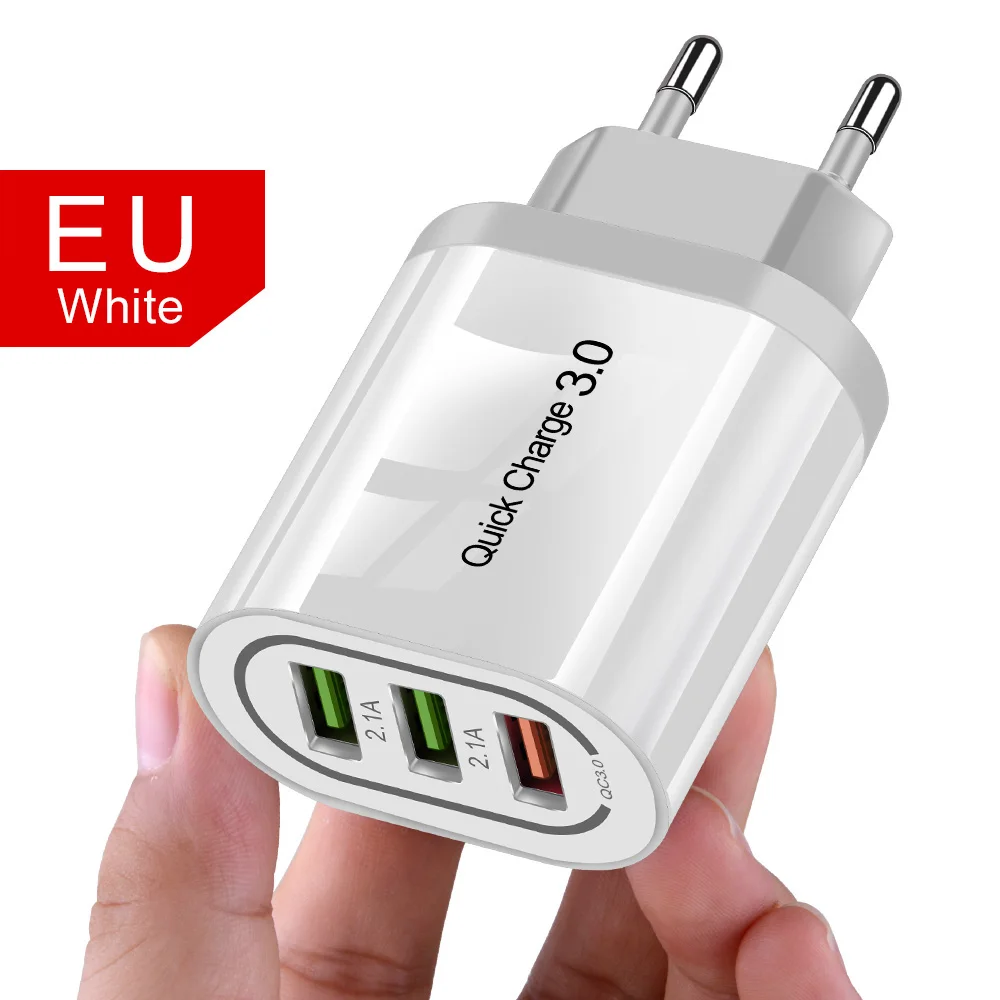 OLAF 3U Быстрая зарядка 3,0 USB зарядное устройство QC3.0 Быстрая зарядка мульти зарядное устройство для samsung S10 Xiaomi Mi9 дорожный настенный телефон USB зарядное устройство