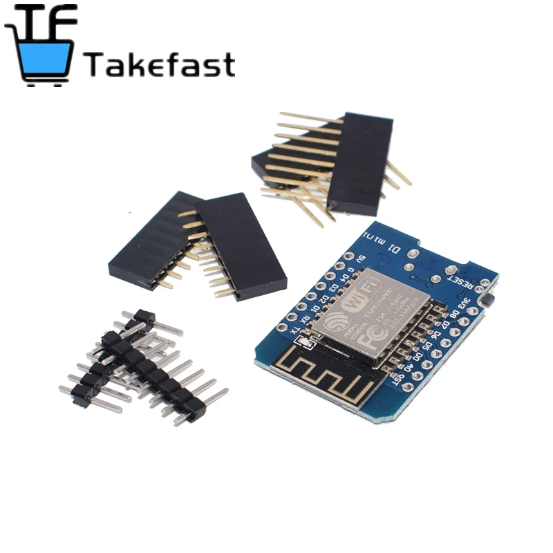 5pcs D1 mini - Mini NodeMcu 4M bytes Lua WIFI Internet of Things development board based ESP8266 WeMos | Электронные компоненты