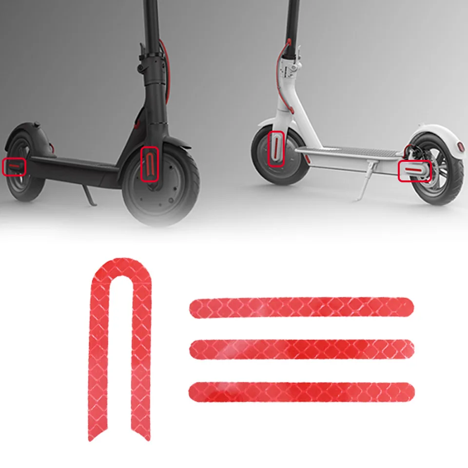 4 шт./компл. Светоотражающая наклейка для электрического скутера Xiaomi Mijia M365 Pro