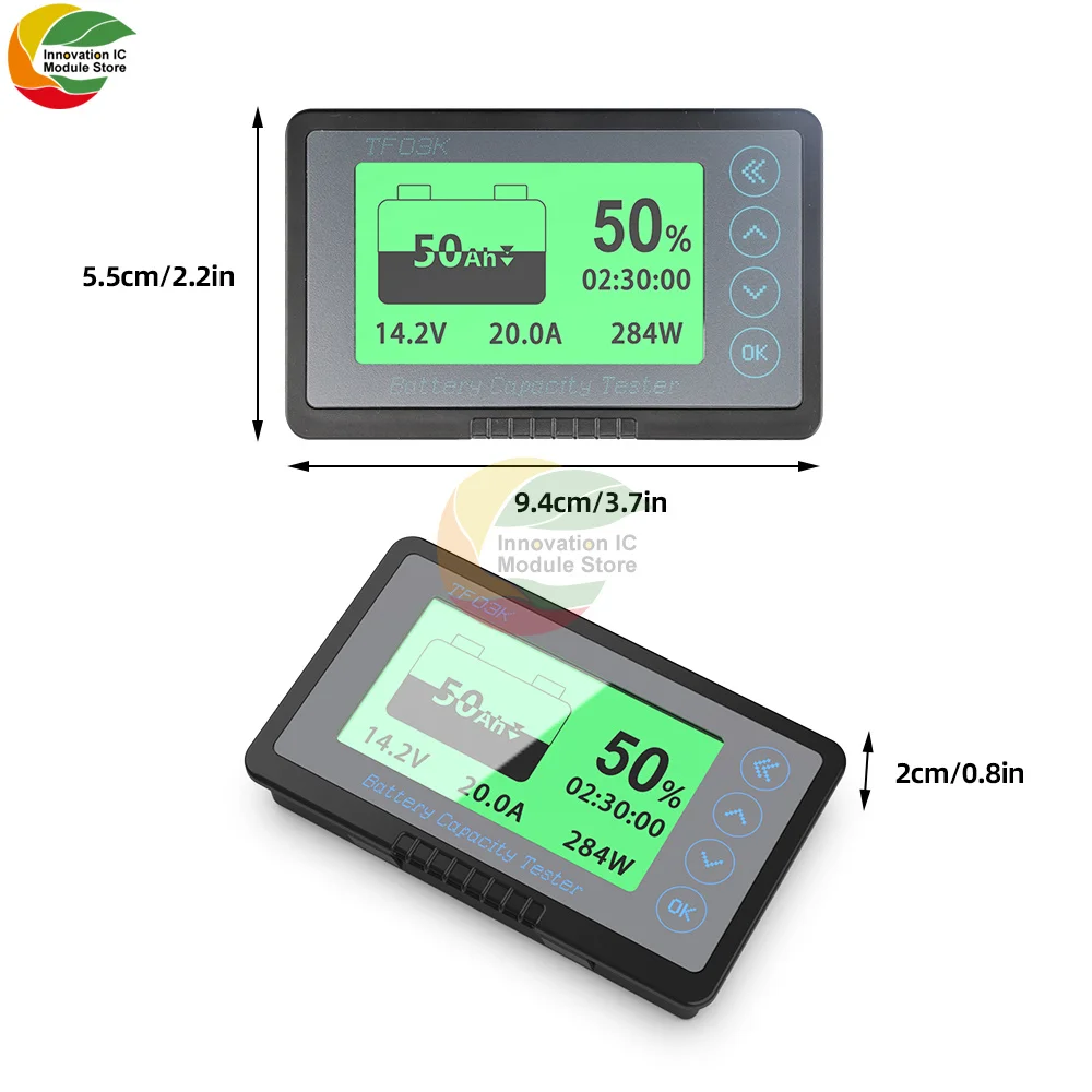 Счетчик кулонов TF03K с корпусом вольтметр цифровым дисплеем детектором емкости
