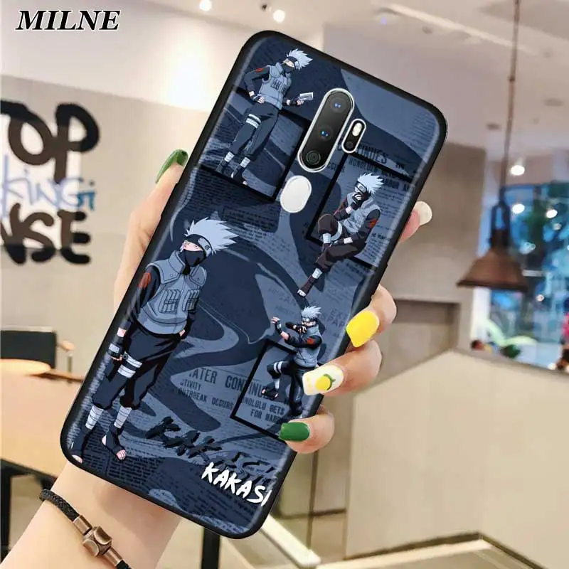 

Kakashi Naruto Itachi Soft Case For Oppo Find X3 X2 Lite Ace A72 A52 A9 Reno5 Pro+ 5G A53 A32 A33 A73 A93 A7 Cover Coque Fundas