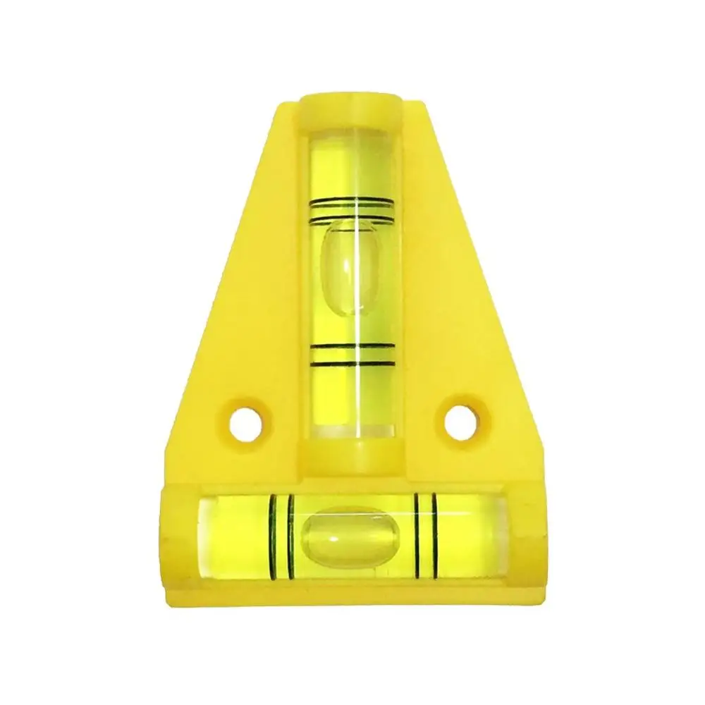 

Plastic T-type Level Bubble Triangular Red Black Orange Color Acrylic level Vails Ruler Horizontal Instrument