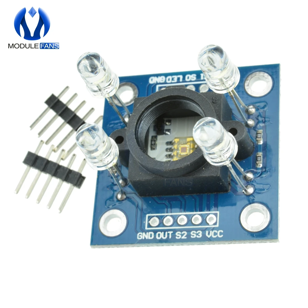 TCS230 TCS3200 модуль детектора Цвет распознавания Сенсор для платы Arduino Diy DC 3V 5V