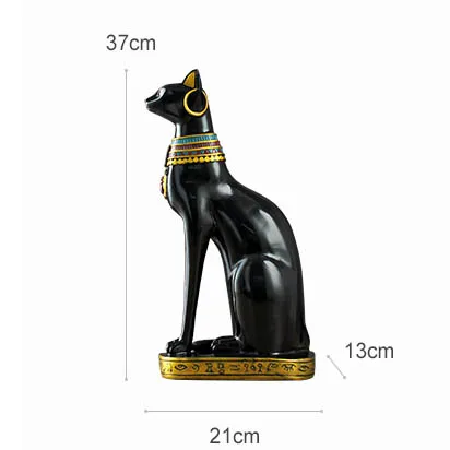 

37cm European resin Egyptian cat art crafts light luxury doll animal sculpture home office desktop decoration Christmas gift