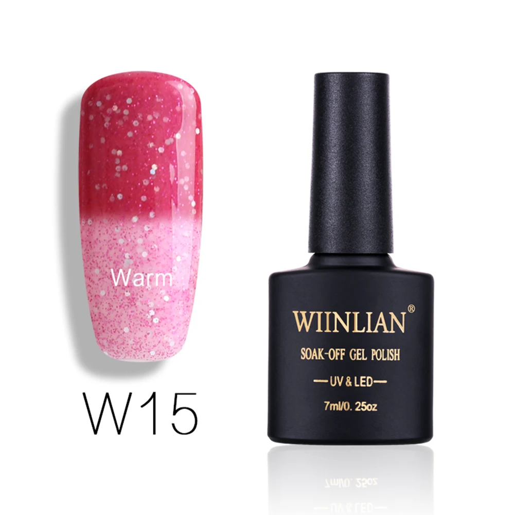 Модный женский отмачиваемый Гель лак для ногтей изменение цвета Сделай Сам