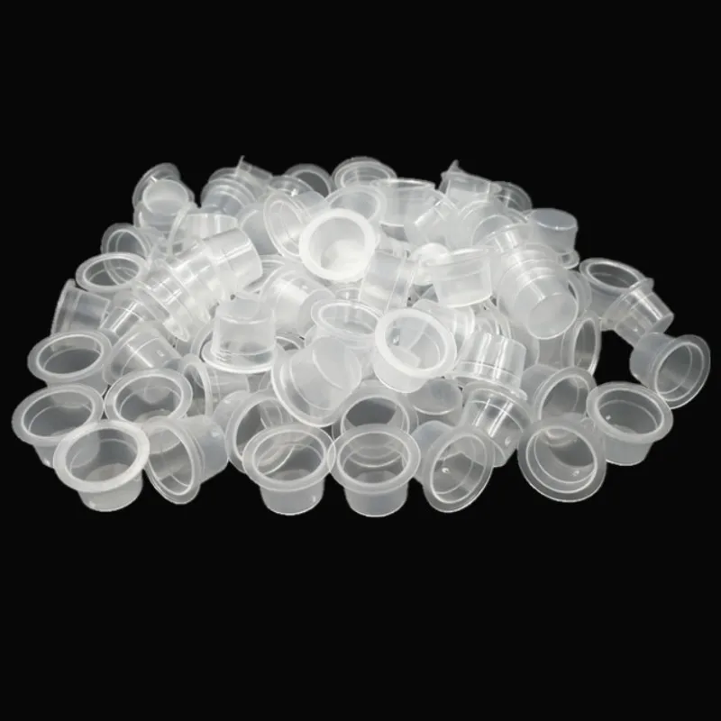 100 ПК S/M Пластик одноразовые мануального татуажа бровей чернил для чашки