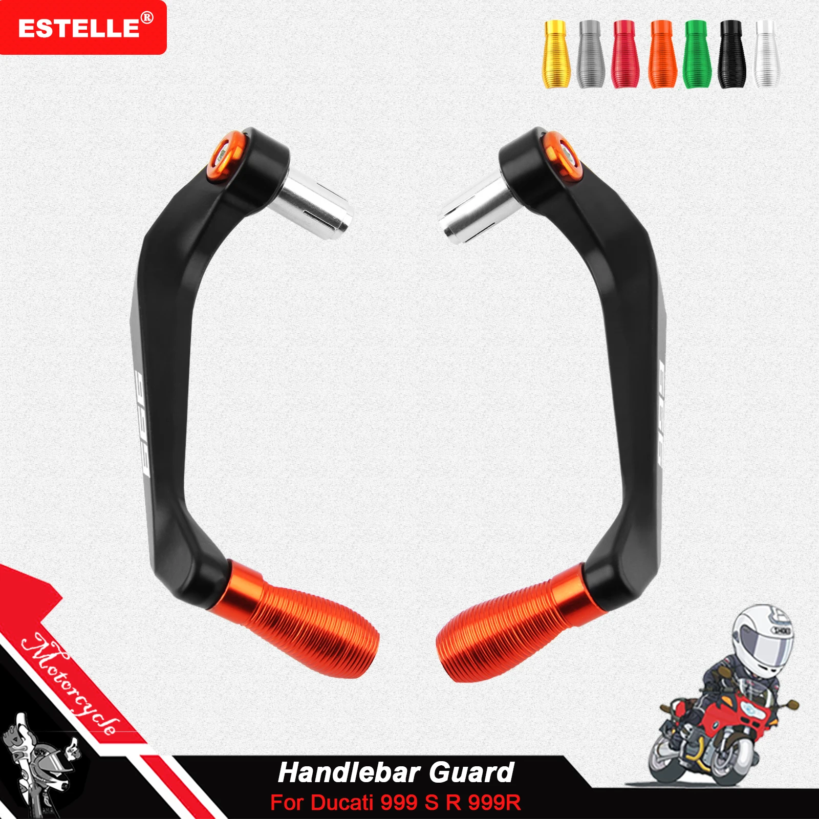 

Motocycle Handlebar Handle grips Bar Ends Brake Clutch Levers Guard Protector For Ducati 999 S R 999R 2003 2004 2005 2006