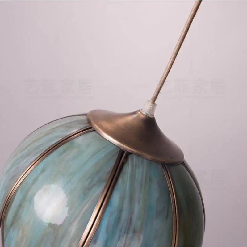 Винтажный Золотой лотос подвесной светильник в стиле ретро виде цветов