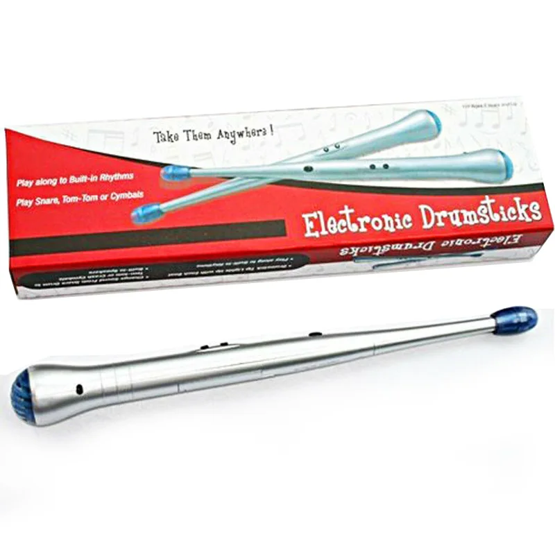 

Пара электронных барабанных палочек, барабанная палочка, звуковые звуки с чувствительным наконечником, встроенный динамик, образовательна...