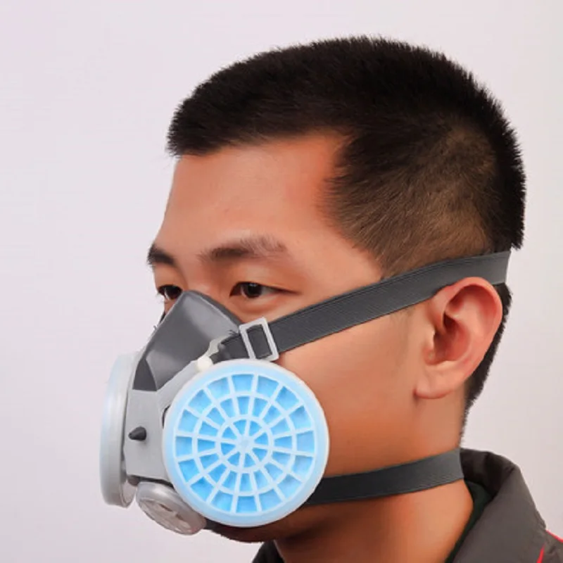 

Painting Dust Mask Reusable Respirator Protection Particles-proof Haze Industrial Dust Woodworking Polishing Mask with Filters
