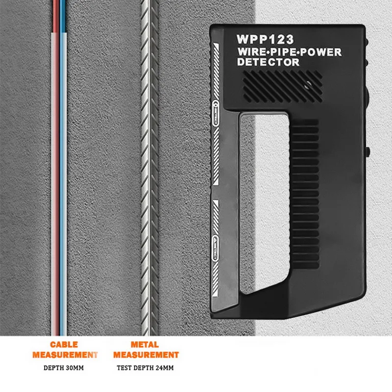 Настенный металлоискатель WPP123 датчик обнаружения металл дерево штифты AC |