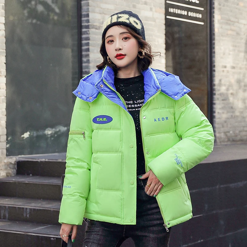 

2022 New Women Coat Autumn Winter Casual Women Jacket Women parka Hooded Quality Women Clothing Куртка женская
