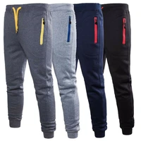 mens slim fit joggers jogging bottom fleece gym winter skinny pants zip pockets trousers m xxxl