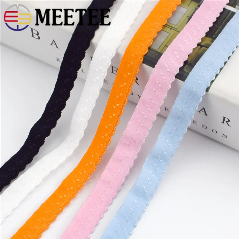 Нейлоновая эластичная лента Meetee 22/45 м 11 мм для нижнего белья|Резинки| |