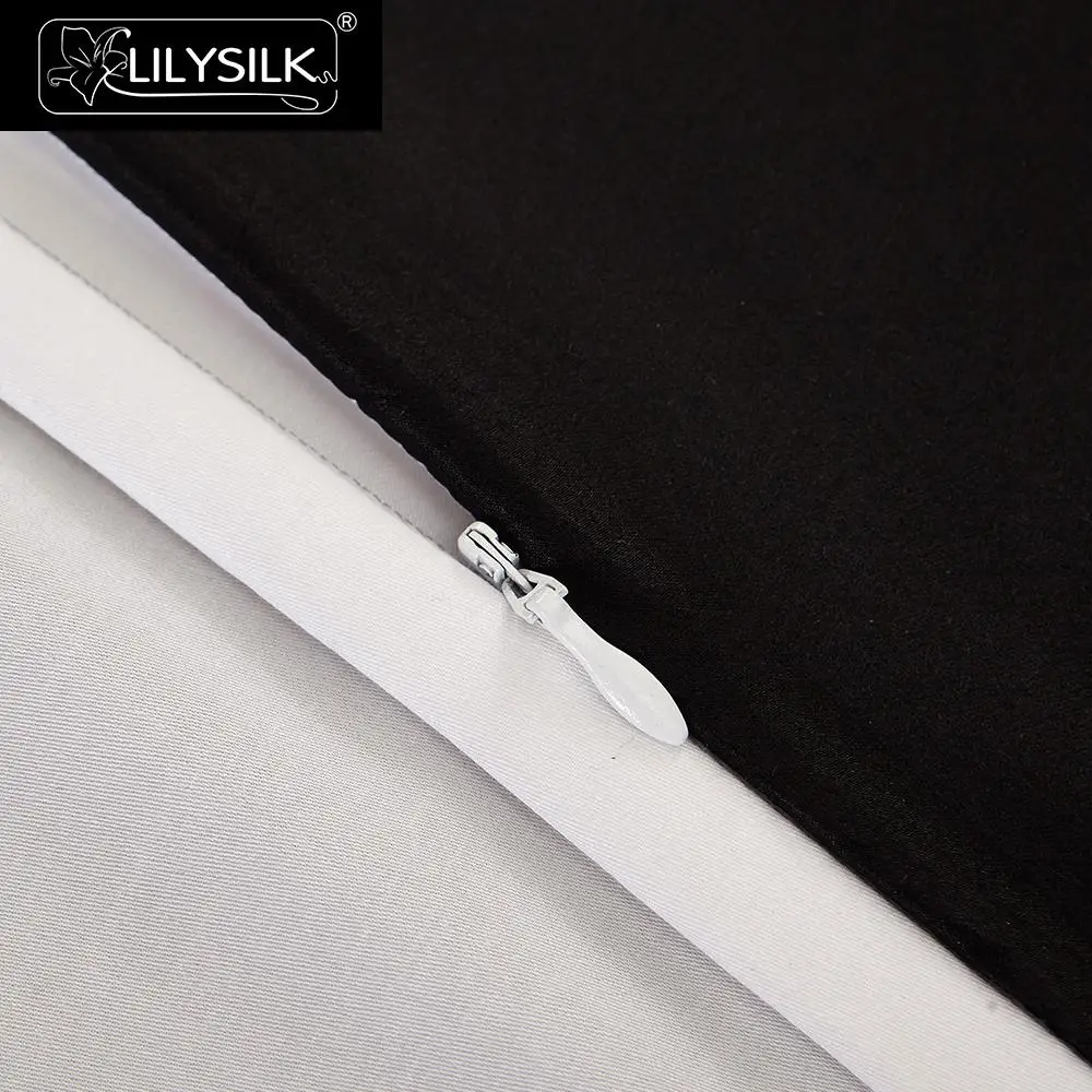 LilySilk наволочка 100 чистый шелк тутового шелкопряда для волос с хлопковой изнанкой