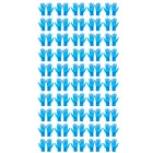 100 шт., синие нитриловые резиновые перчатки, удобные одноразовые перчатки пищевого класса, рабочие перчатки для дома, аксессуары для уборки дома